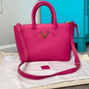 Shop Taxidermy Midi Mackie Tote in Hot Pink